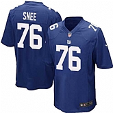 Nike Men & Women & Youth Giants #76 Snee Blue Team Color Game Jersey,baseball caps,new era cap wholesale,wholesale hats